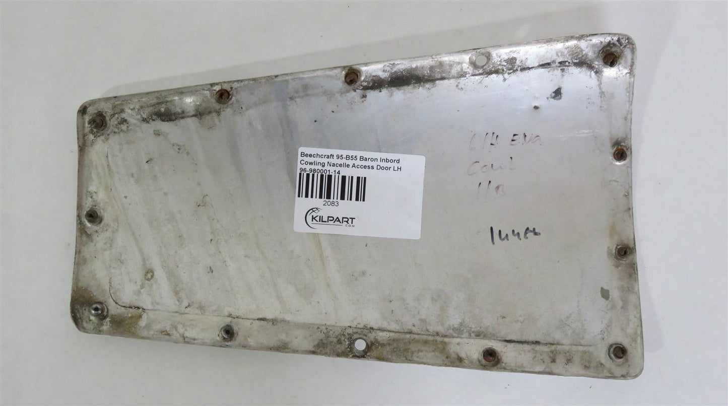 Beechcraft 95-B55 Baron Inbord Cowling Nacelle Access Door LH 96-980001-14