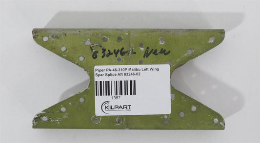 Piper PA-46-310P Malibu Left Wing Spar Splice Aft 83246-02