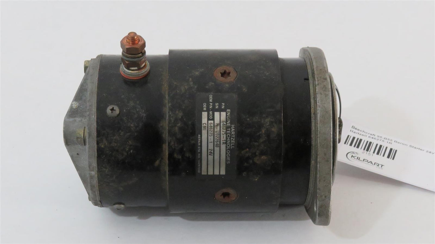 Continental IO-470 Starter 24V Hartzell 646275-1R
