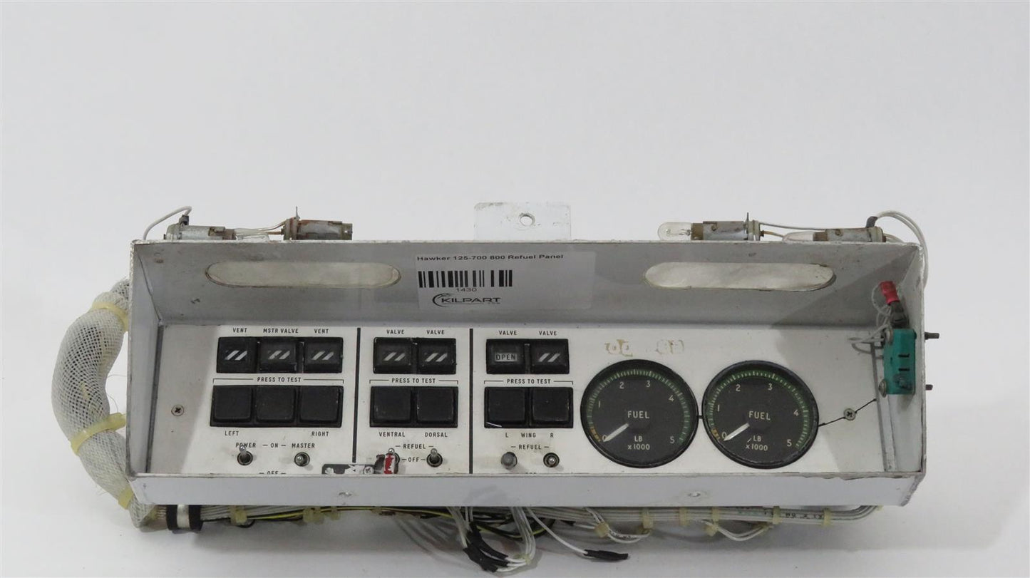Hawker 125-700 800 Refuel Panel