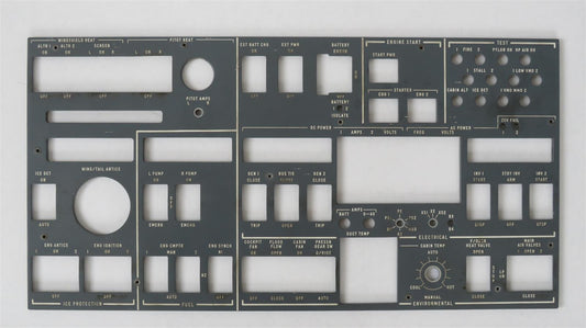 Hawker 125-700A Cockpit Overhead Panel Switch Cover