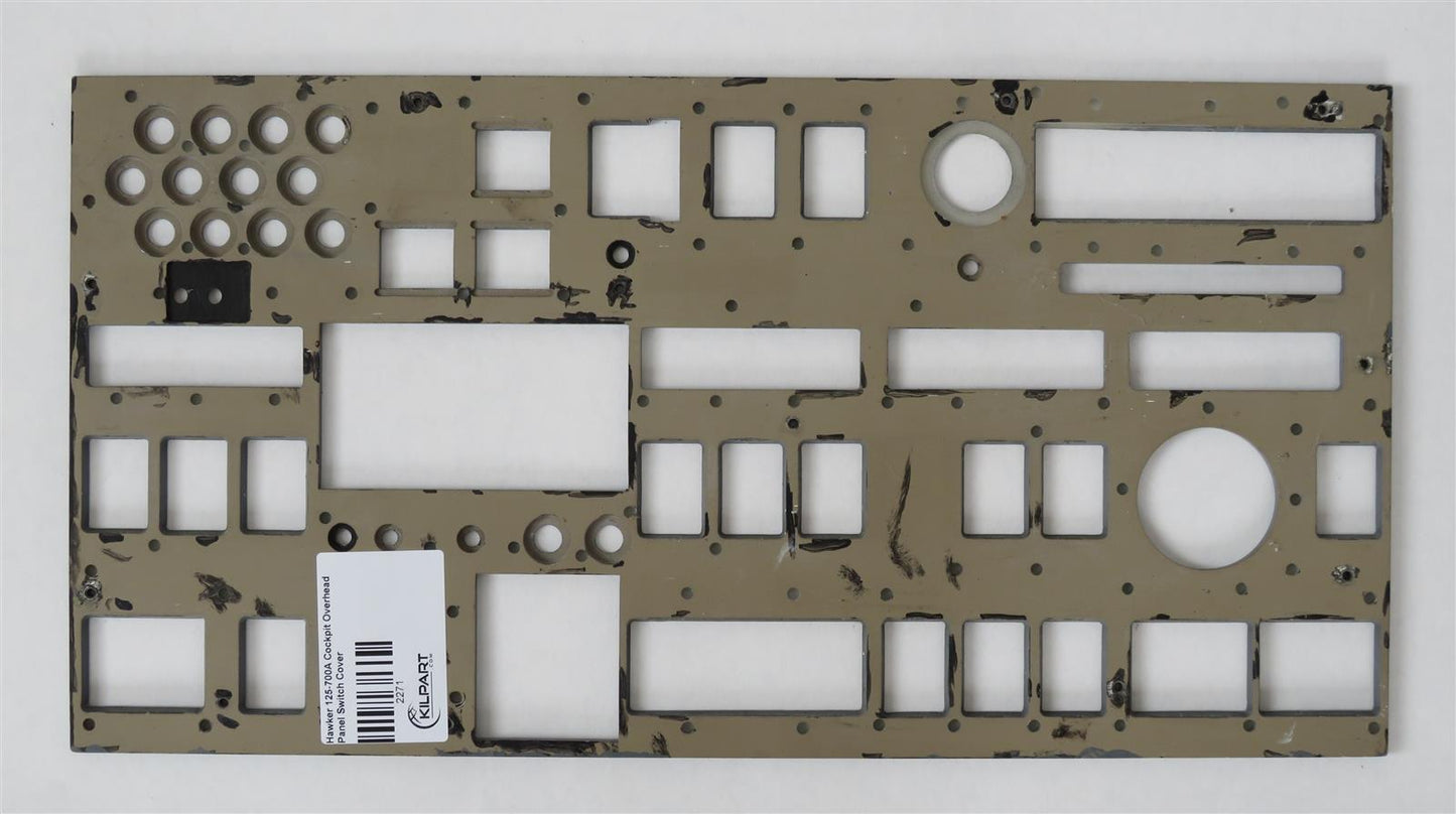 Hawker 125-700A Cockpit Overhead Panel Switch Cover