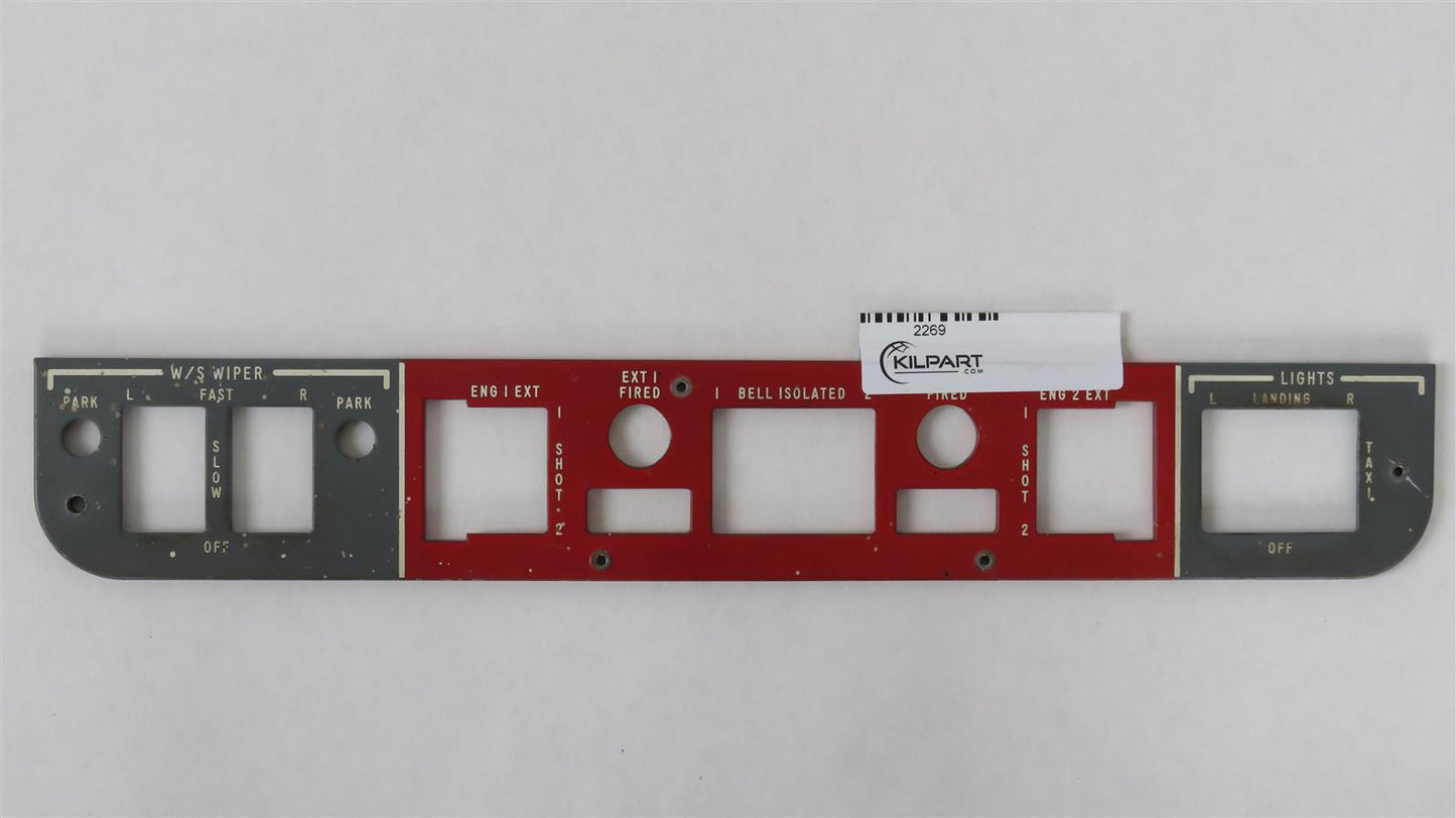 Hawker 125-700A Instrument Panel Switch Cover Fire Extinguisher