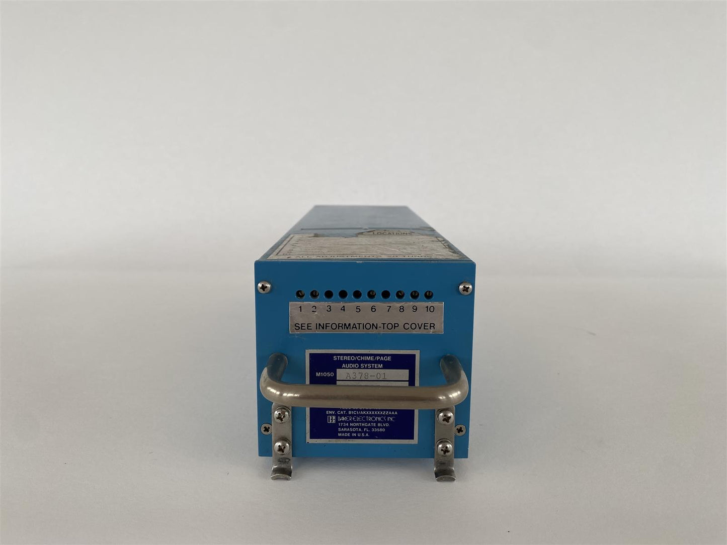 Baker Electronics Audio System M1050-A378-01