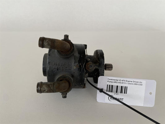 Continental IO-470 Engine Driven Air Pump ARO AN-6111-1 and A-505-CDD