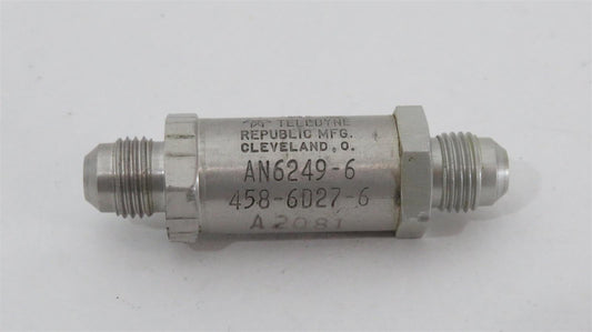 Hydraulic Check Valve 3000PSI AN6249-6 or 458-6D27-6