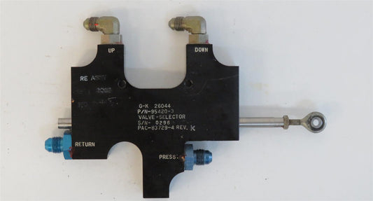 Piper PA-46-310P Malibu VALVE Flap Position Selector 83729-04 83729-004 alt Gar Kenyon 95420-3