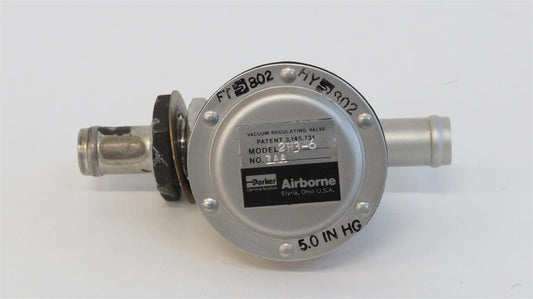 Piper PA-46-310P Malibu VALVE Vacuum Regulator 584324 alt 2H3-6 Parker Airborne