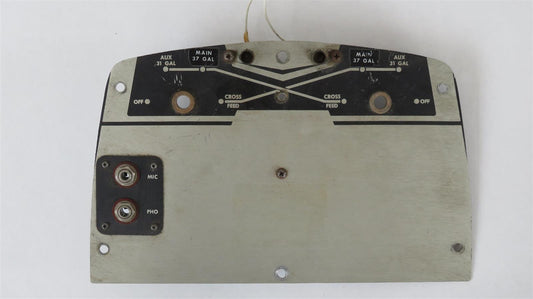 Beechcraft 95-B55 Baron Fuel Selector Panel 96-920011-17