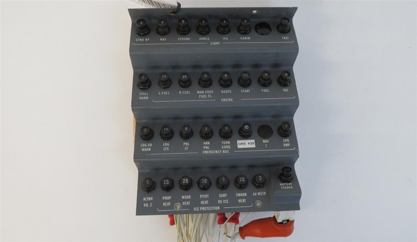 Piper PA-46-310P Malibu PANEL ASSEMBLY Circuit Breaker Forward 84590-02 84590-002
