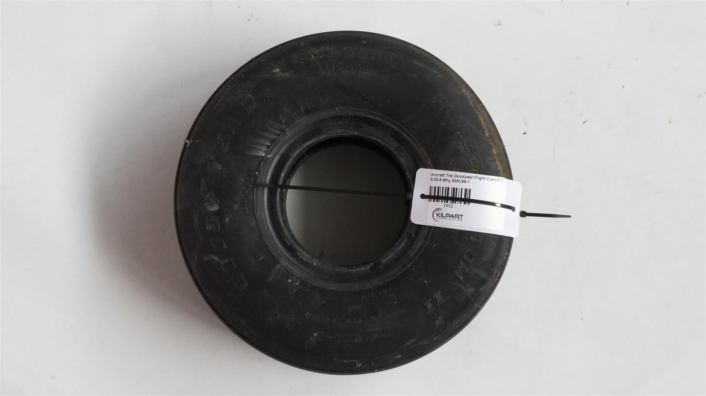 Aircraft Tire Goodyear Flight Custom II 5.00-5 6Ply 505C66-1