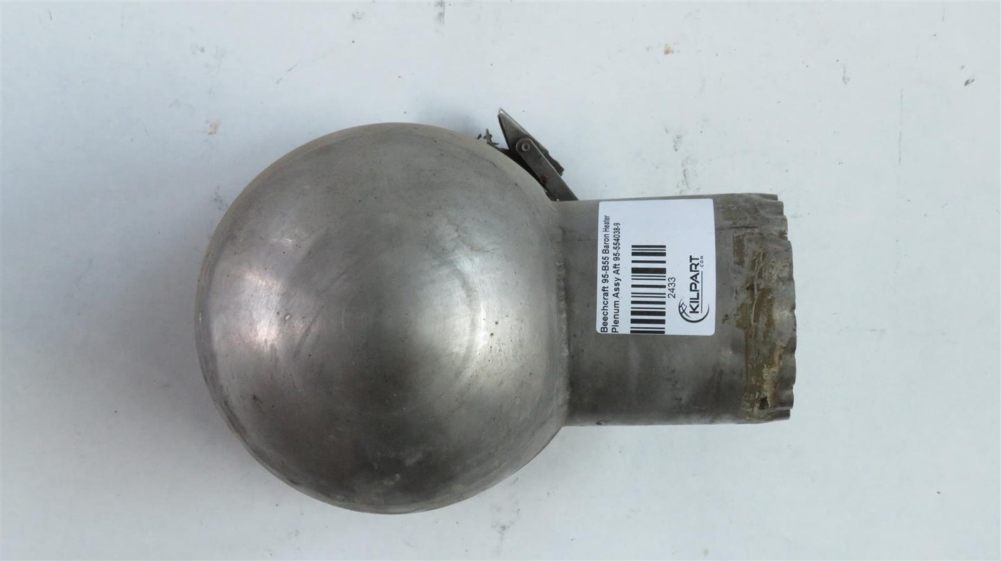 Beechcraft 95-B55 Baron Heater Plenum Assy Aft 95-554038-9