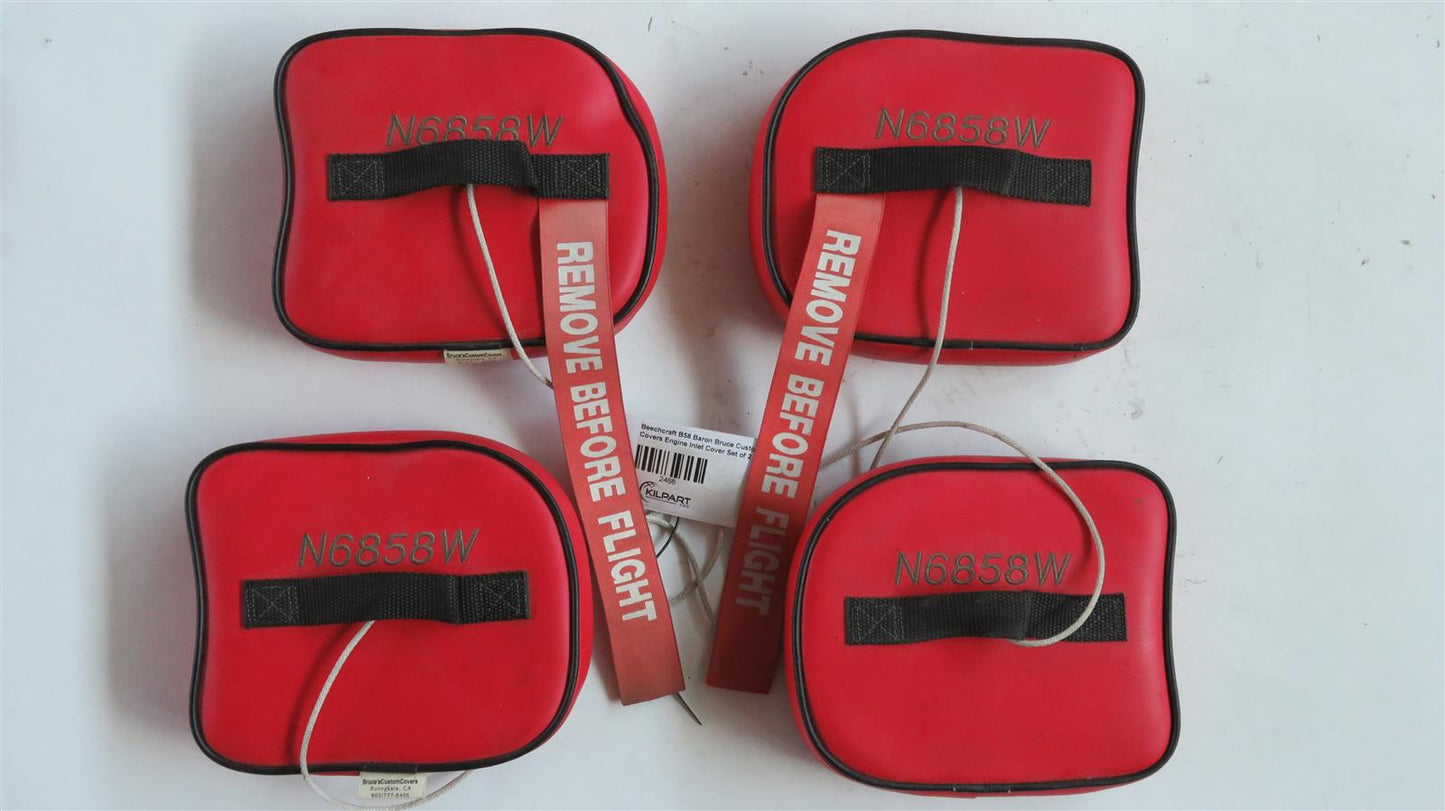 Beechcraft B58 Baron Bruce Custom Covers Engine Inlet Cover Set of 2