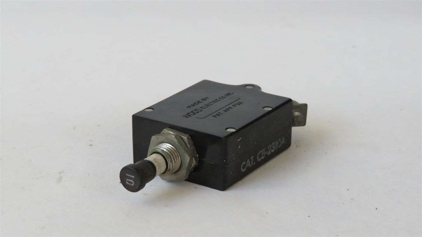 Wood 10A 10Amps Aircraft Circuit Breaker CB-2310A