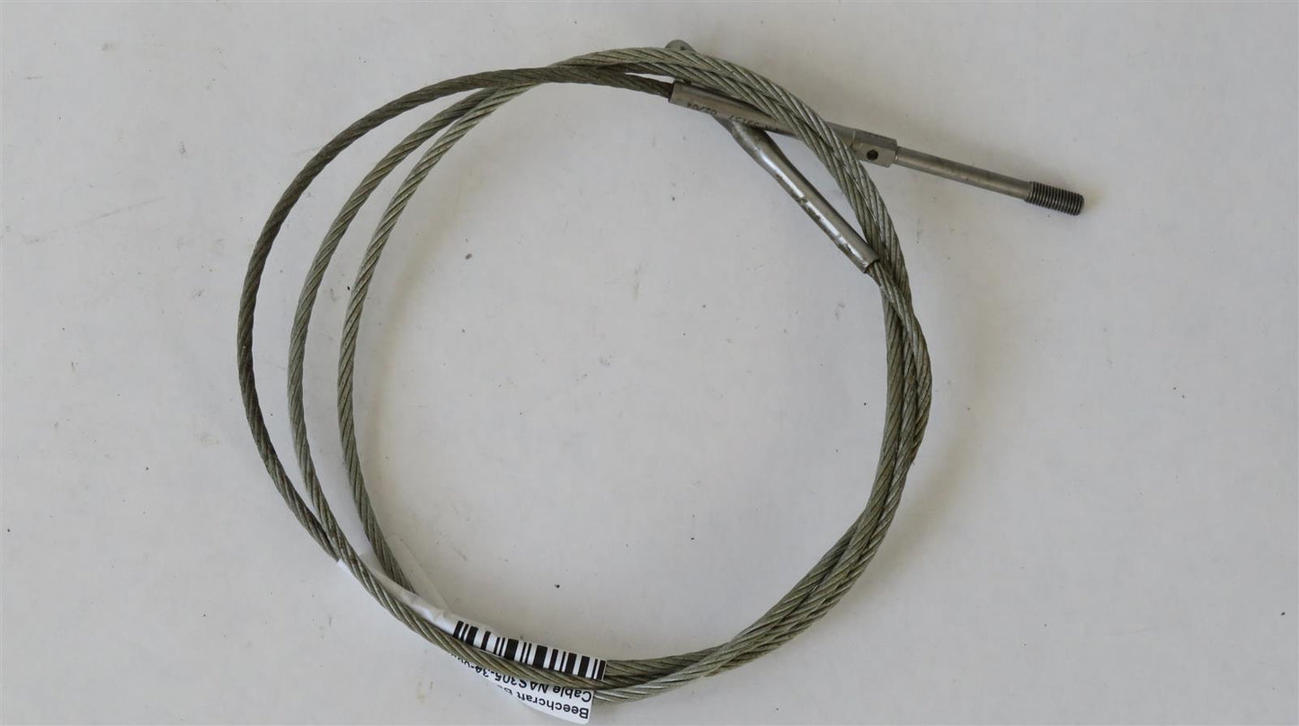 Beechcraft Baron 95-B55 FWD Aileron Cable NAS305-34-0652