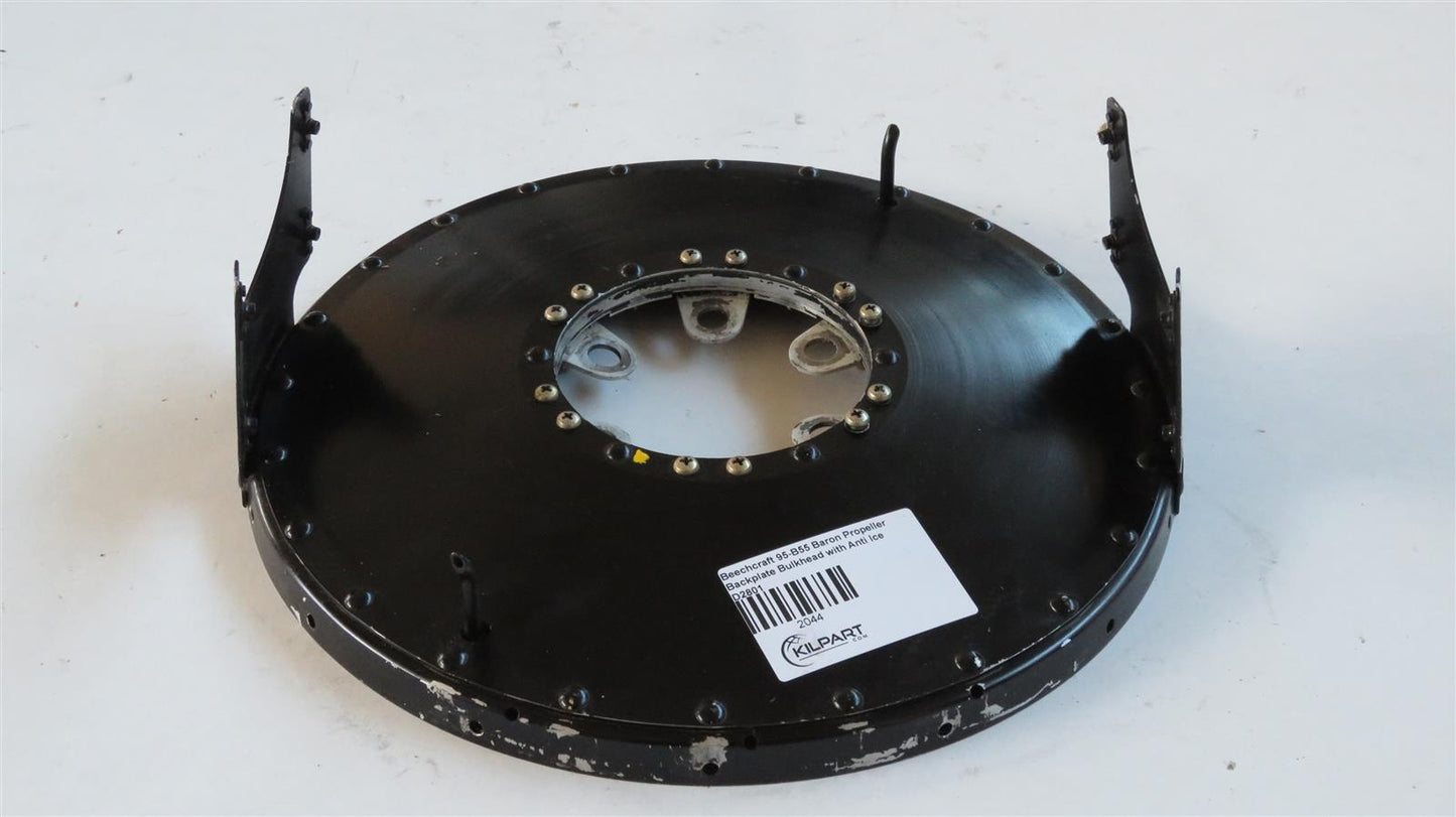 Beechcraft 95-B55 Baron Propeller Backplate Bulkhead with Anti Ice D2801
