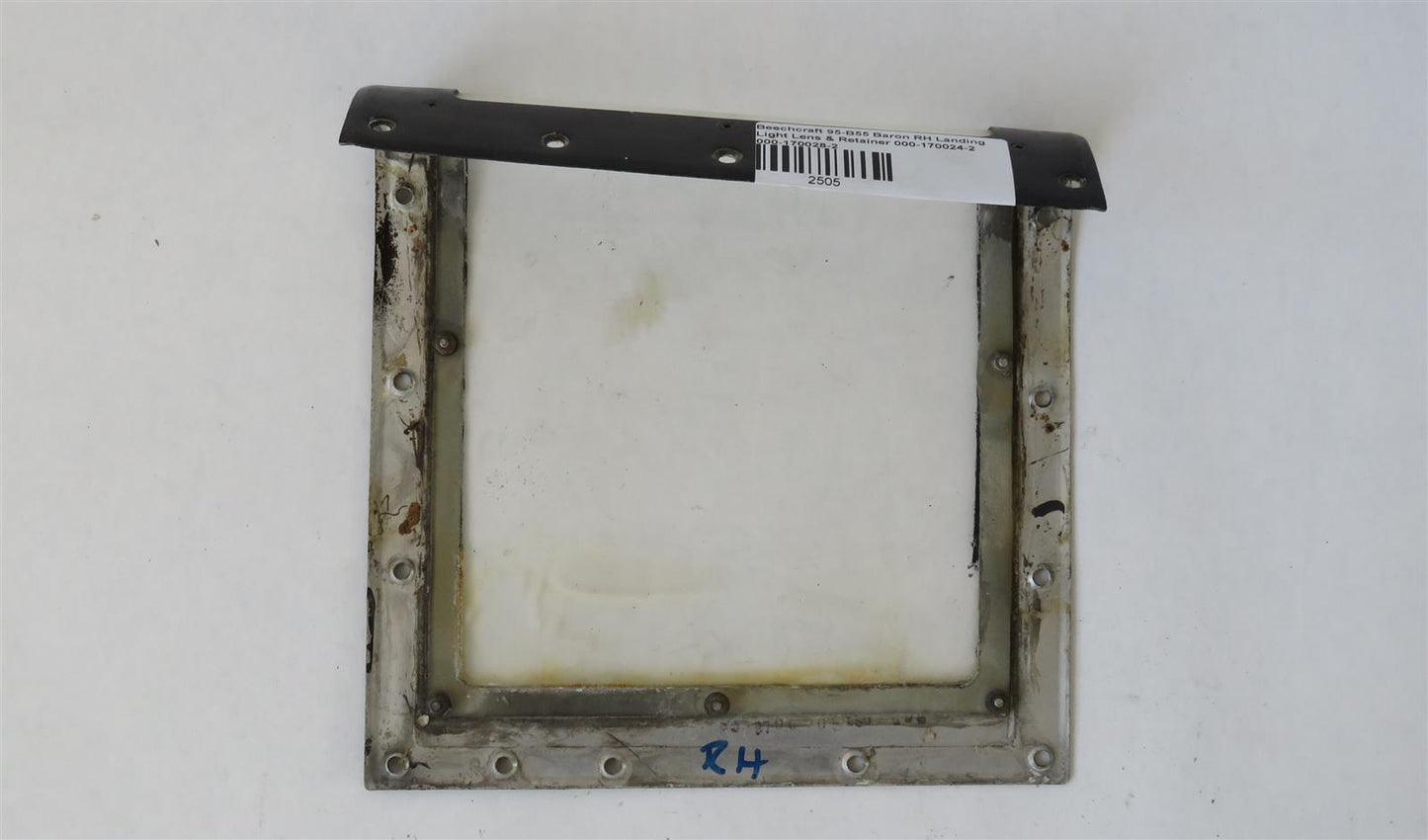 Beechcraft 95-B55 Baron RH Landing Light Lens & Retainer 000-170024-2 000-170028-2